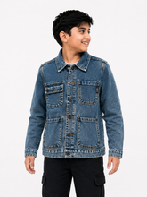 Soviet Boys Paros Fashion Denim Jacket In Indigo