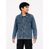 Soviet Boys Paros Fashion Denim Jacket In Indigo