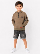 Soviet Boys Pique Fashion Hoodie In Olive