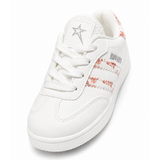 Soviet Girls Infants Isla Fash Low Casual Sneakers In White Mono/Floral
