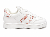 Soviet Girls Infants Isla Fash Low Casual Sneakers In White Mono/Floral