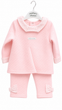 Mother's Choice Girls Quilted Suit 2Pc Set In Pink
