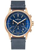 Tornado Classic Men's Multi Function Blue Dial Watch - T24108-RLNN
