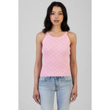 Sissy Boy Fall Into You High Neck Knit In Pink