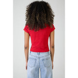 Sissy boy Red Baby T-Shirt With Pearl Branded