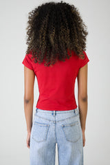 Sissy boy Red Baby T-Shirt With Pearl Branded