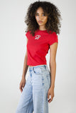 Sissy boy Red Baby T-Shirt With Pearl Branded