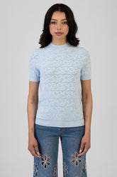 Sissy Boy Womens Next Level Knit Top In Pale Blue