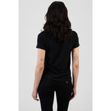 Sissy Boy Womens Glitter In The Dark Regular T-Shirt With Beads In Black
