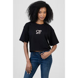 Sissy Boy Womens Endless Spring Boxy T-Shirt In Black