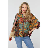 Mandi Ladies Blouse In Multi