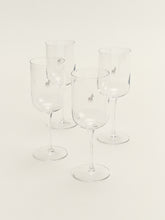 Polo Red Wine Glasses 4 Piece Set In Transparent