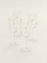 Polo Red Wine Glasses 4 Piece Set In Transparent
