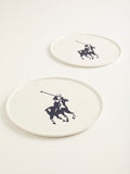 Polo Classic Charger Plate 2 Piece Set In White