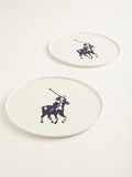 Polo Classic Charger Plate 2 Piece Set In White