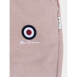 Bensherman Target Fleece Jog Shorts In Pale Mauve