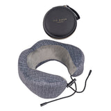 Ted Baker Unisex Adults Travel Essentials Travel Pillow With Storage Case In Grey