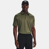 Under Armour Mens Tech Polo In Marine OD Green