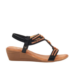 Butterfly Feet Ladies Tinika 1 Sandals Black