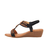 Butterfly Feet Ladies Tinika 1 Sandals Black