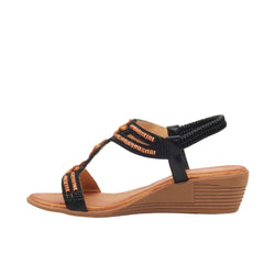 Butterfly Feet Ladies Tinika 1 Sandals Black