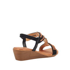 Butterfly Feet Ladies Tinika 1 Sandals Black
