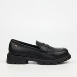 Miss Black Ladies Tipsy 7 Loafers In Black