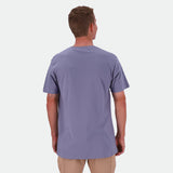 Salomon Mens Tonal Short Sleeves T-Shirts In Blue Granite