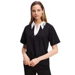 Karl Lagerfeld Signatuure Golfer In Black