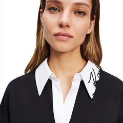 Karl Lagerfeld Signatuure Golfer In Black