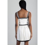 Sissy boy Strappy Knitwear Top With Contrast