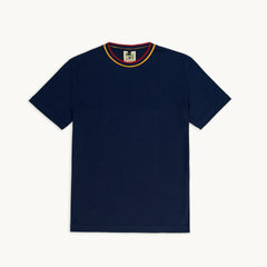 Tshepo Jeans Mens Knit Flag T-Shirts In Navy