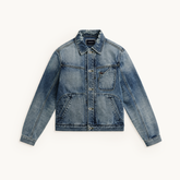 Tshepo Jeans Mens Vy Trucker Jacket In Rinse Wash
