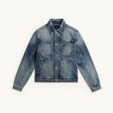 Tshepo Jeans Mens Vy Trucker Jacket In Rinse Wash