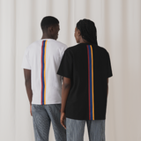 Tshepo Jeans Flag Stripe T-Shirt Black