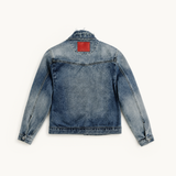 Tshepo Jeans Mens Vy Trucker Jacket In Rinse Wash