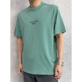 Calvin Klein Mens 206 Acid Wash Graphic T-Shirt In Green