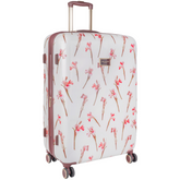 Ted Baker Wild Iris Trolly Luggage Case In Off White Multi