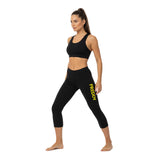 Freddy Womens Short Leggings In Black