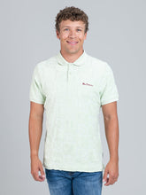 Ben Sherman Mens Terry Tar Textured Polo Pistachio