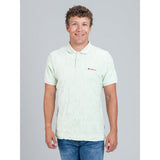 Ben Sherman Mens Terry Tar Textured Polo Pistachio