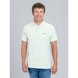 Ben Sherman Mens Terry Tar Textured Polo Pistachio