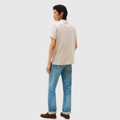 Tommy Hilfiger Msw Linen Pique Reg Polo Sandalwood