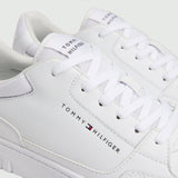 Tommy Hilfiger Mens Shoes Basket Core White