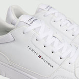 Tommy Hilfiger Mens Shoes Basket Core White