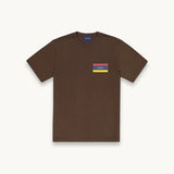 Tshepo Jeans Unisex Flagship Small Print T-Shirt In Espresso