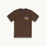 Tshepo Jeans Unisex Flagship Small Print T-Shirt In Espresso