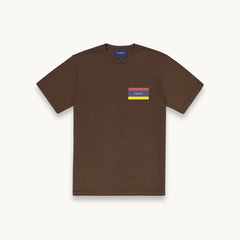 Tshepo Jeans Unisex Flagship Small Print T-Shirt In Espresso