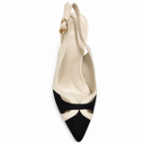 Polo Womens Pointy Cutout Heels In Off White