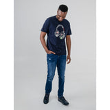 Ben Sherman Mens Typography Headphones T-Shirt In Navy